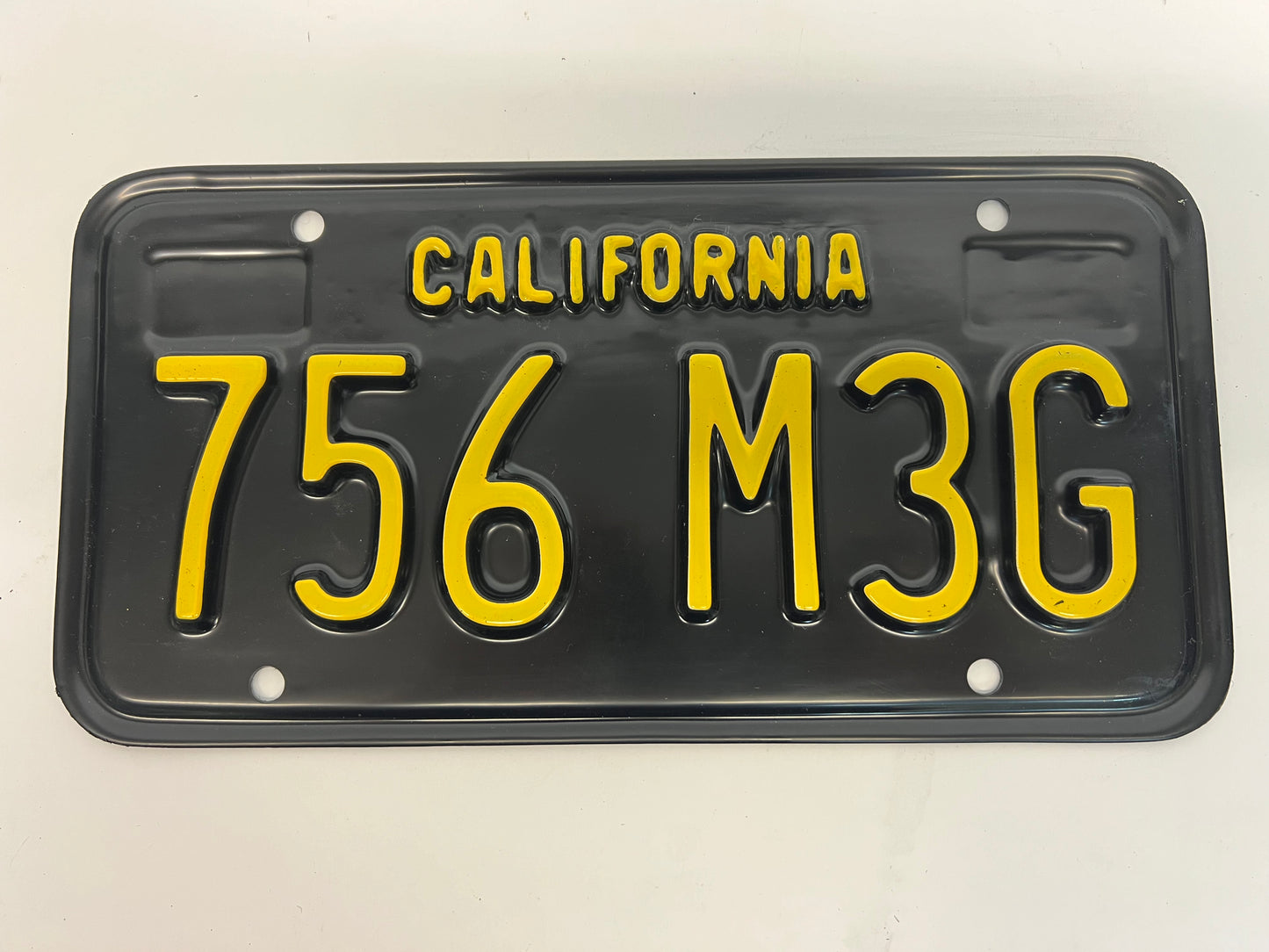 1965 License Plates Kreese Flashback S3E2 Cobra Kai Movie Prop Y'allywood Props 756 M3G Front  