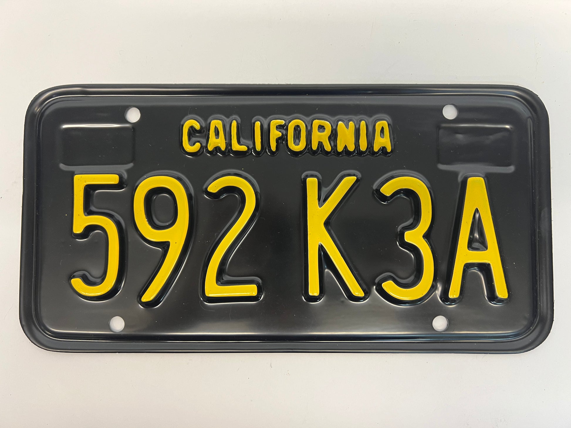 1965 License Plates Kreese Flashback S3E2 Cobra Kai Movie Prop Y'allywood Props 592 K3A Front  