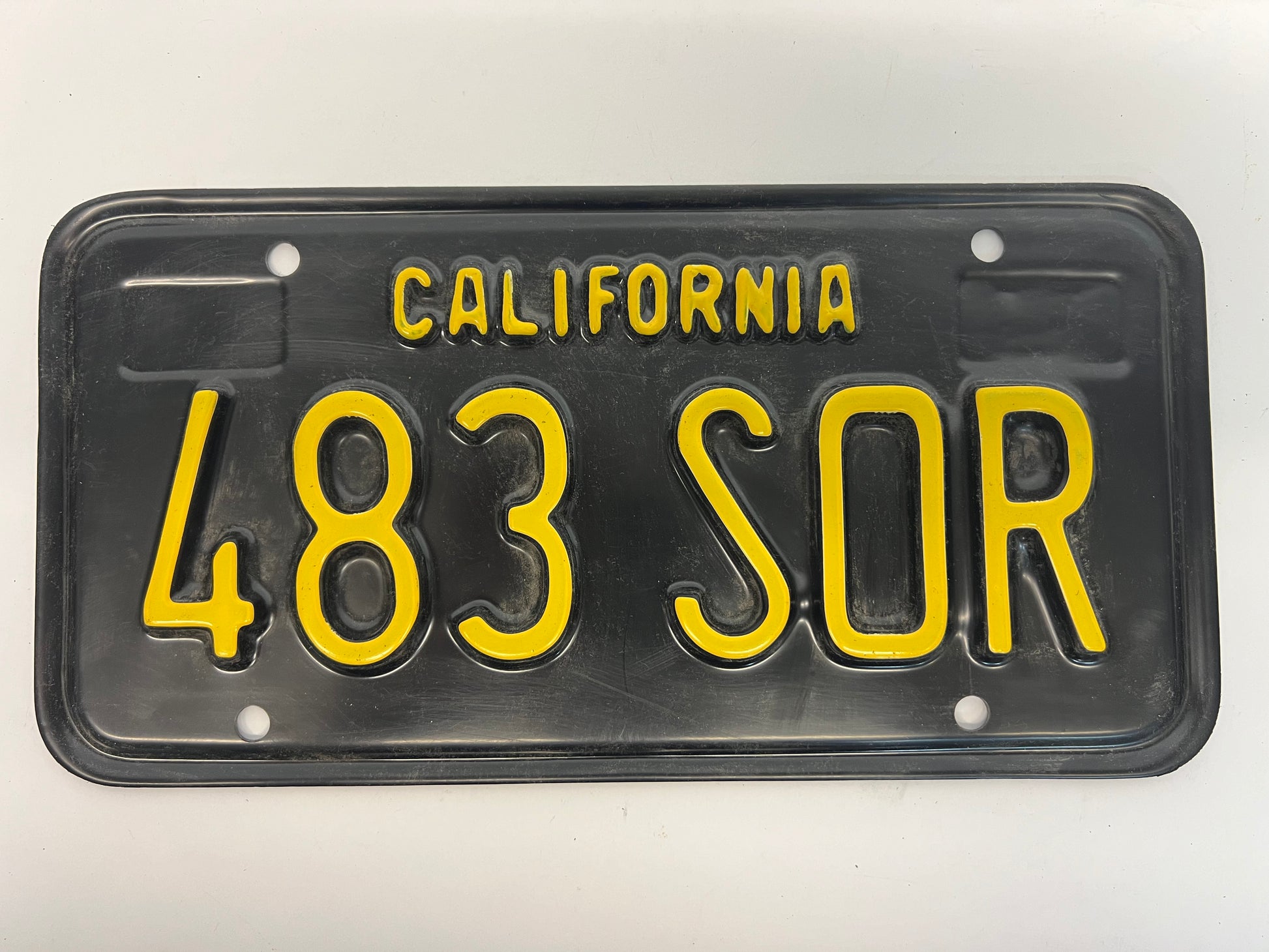 1965 License Plates Kreese Flashback S3E2 Cobra Kai Movie Prop Y'allywood Props 483 SOR Front  