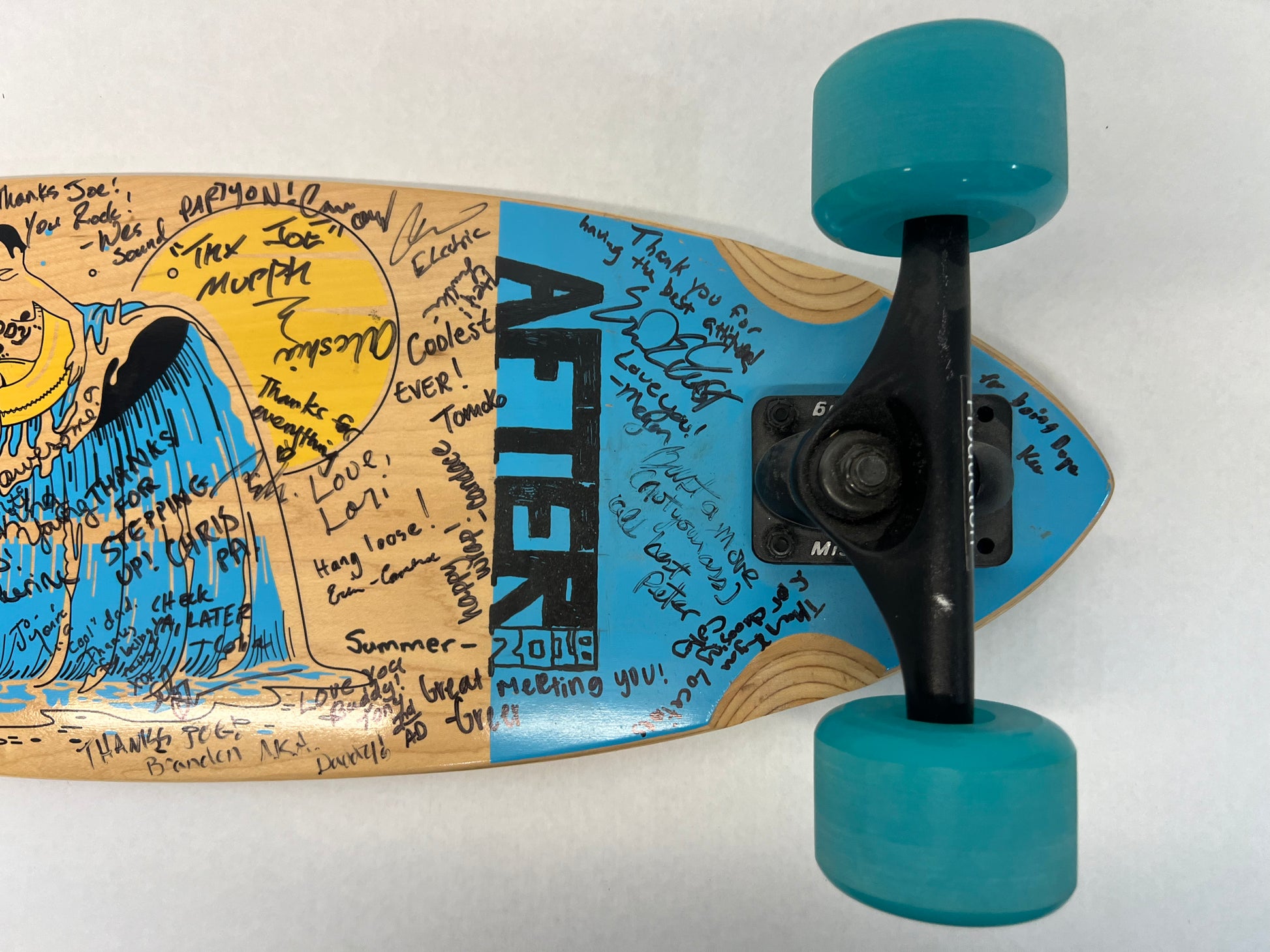 After (2018) Crew Autographed Skateboard Movie Prop Y'allywood Props   