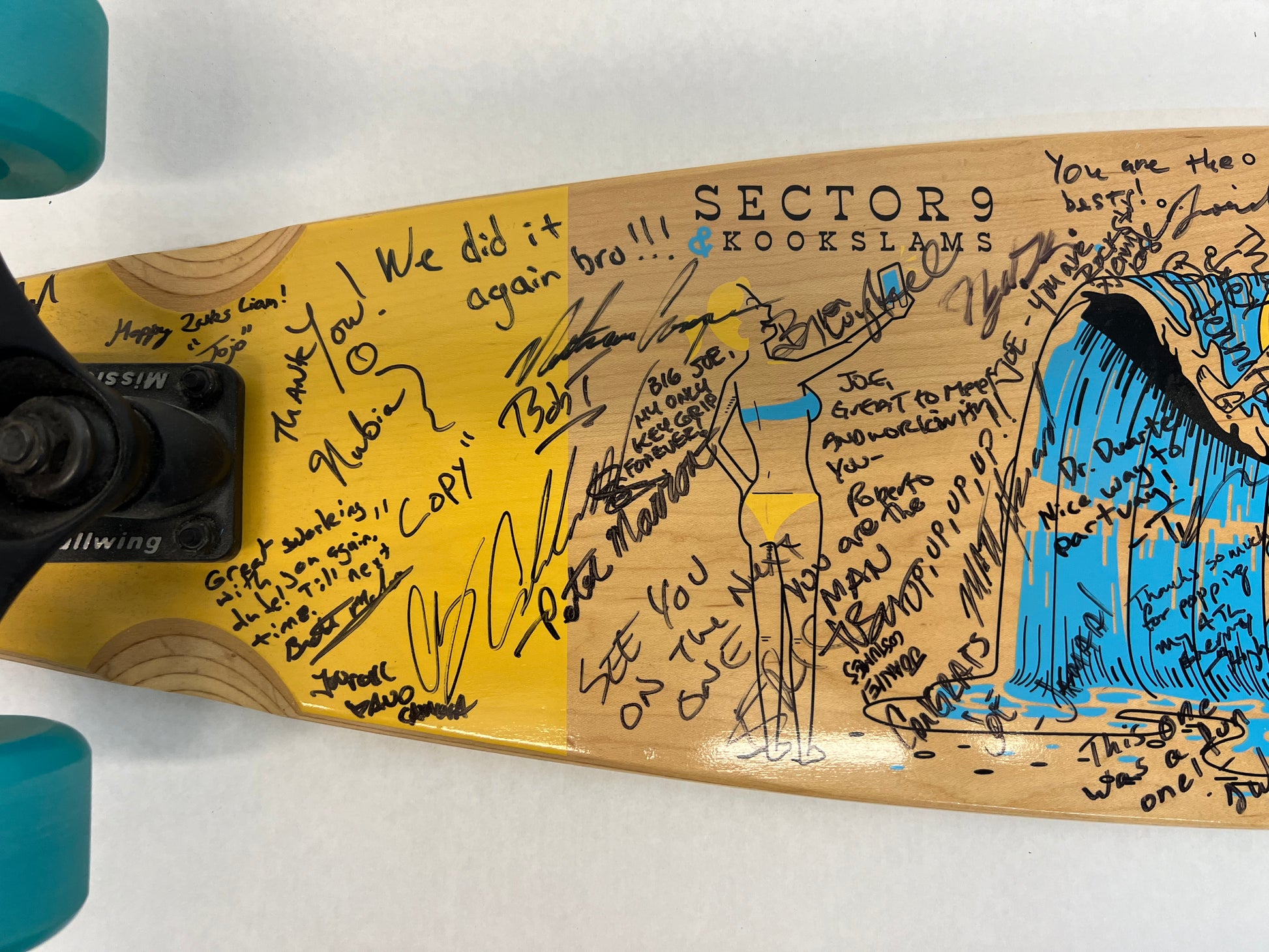 After (2018) Crew Autographed Skateboard Movie Prop Y'allywood Props   