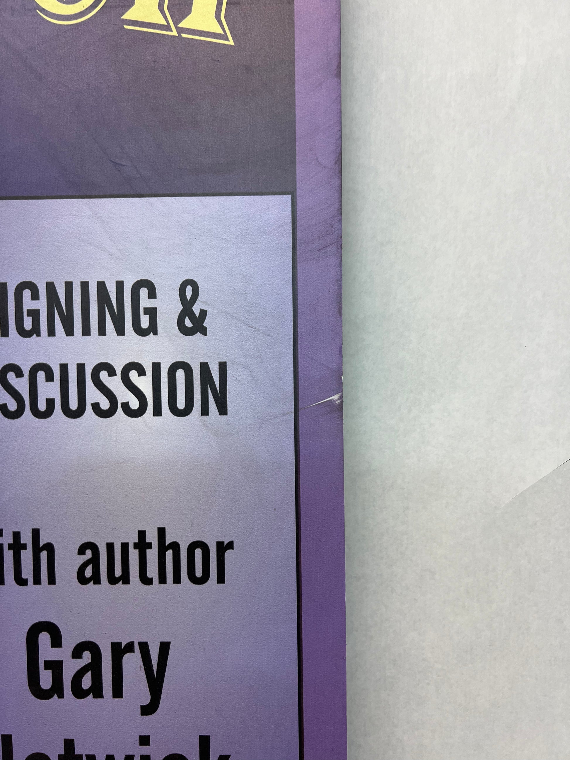 Library Gary Sign Harold and the Purple Crayon Memorabilia Y'allywood Props   