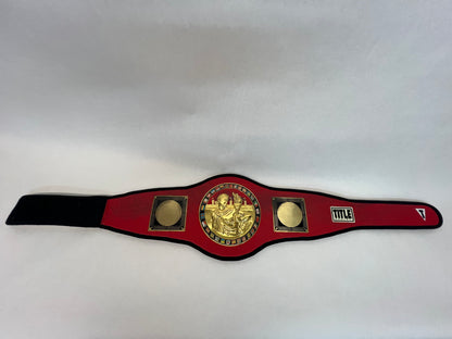 Title Boxing Belt Creed III (2023) Movie Prop Y'allywood Props Red w/Black Border Dirty From Set Can Be Cleaned  