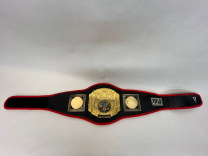 Title Boxing Belt Creed III (2023) Movie Prop Y'allywood Props Black w/Red Border Eagle Over Globe  