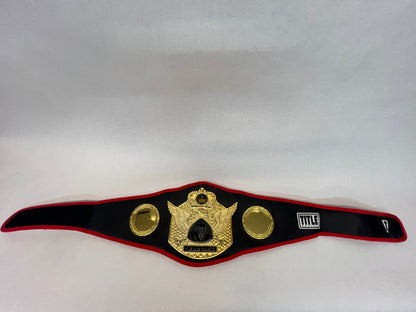 Title Boxing Belt Creed III (2023) Movie Prop Y'allywood Props Black w/Red Border Eagle Wearing Crown  