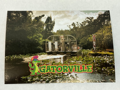 Gatorville Postcards Bad Boys 4 Ride or Die Movie Prop Y'allywood Props Swamp Boat & Totem Pole  