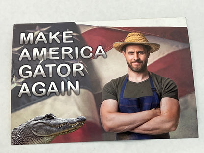 Gatorville Postcards Bad Boys 4 Ride or Die Movie Prop Y'allywood Props Make America Gator Again Flag  