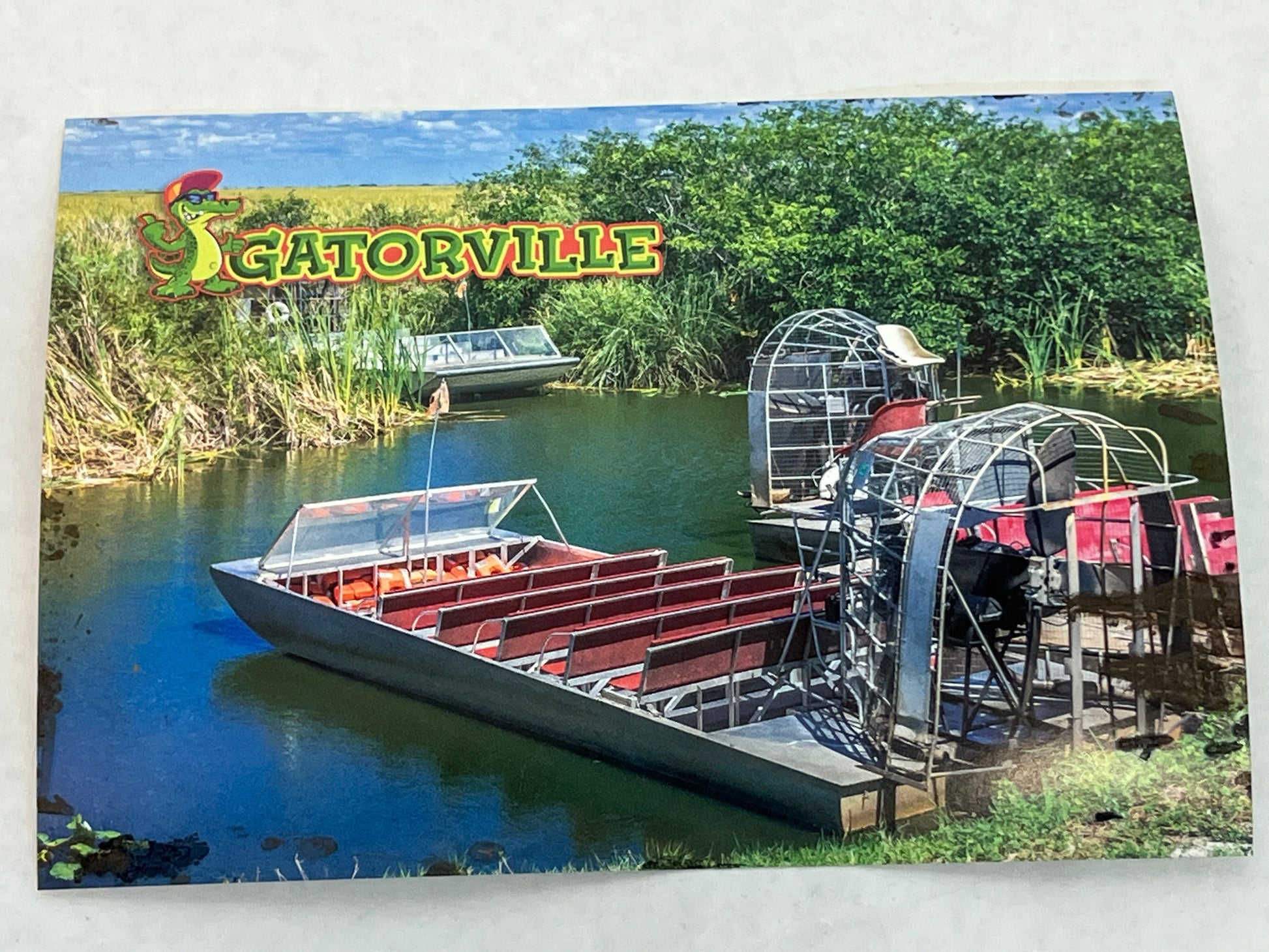 Gatorville Postcards Bad Boys 4 Ride or Die Movie Prop Y'allywood Props Swamp Boats  