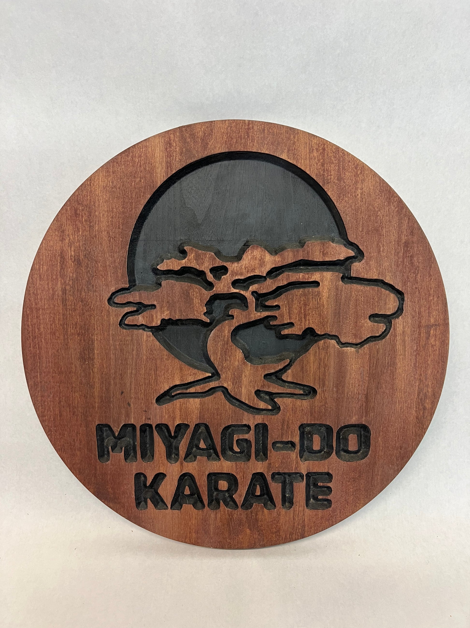 Miyagi-Do Wooden Sign Cast & Crew Gift Cobra Kai Movie Prop Y'allywood Props   