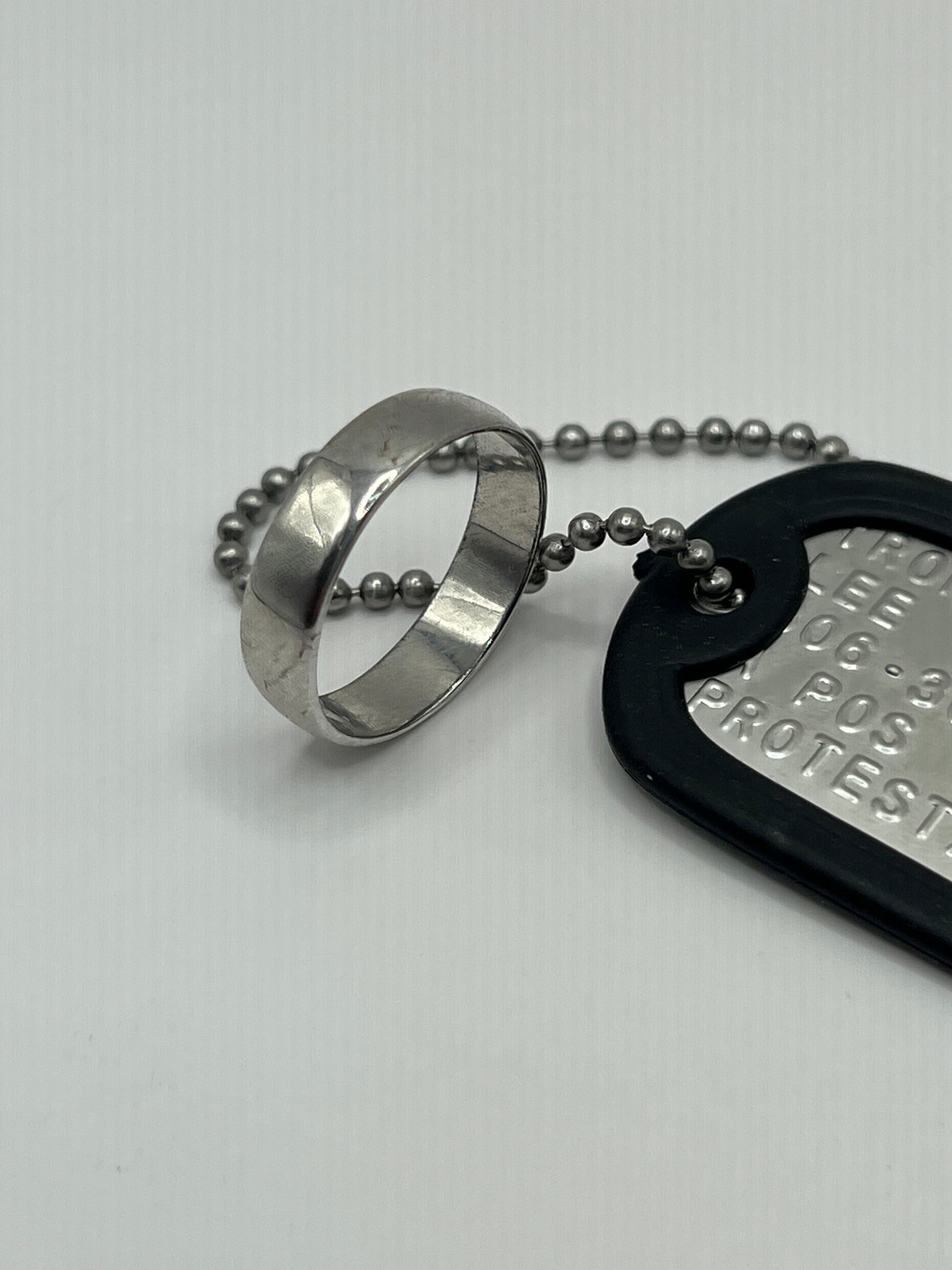 Lee Tromblay's Ring & Dog Tag The Best of Enemies (2019) Movie Prop Y'allywood Props   