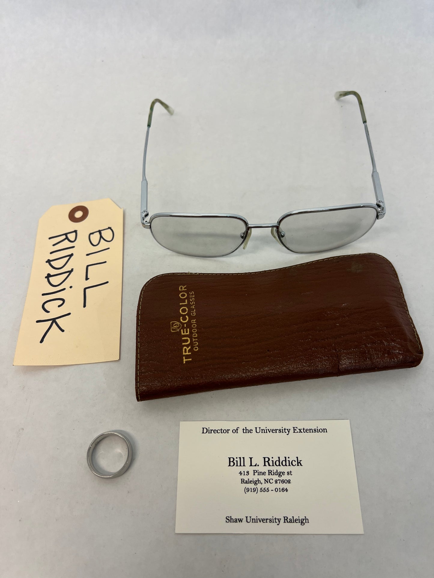 Bill Riddick's Glasses & Ring The Best of Enemies (2019) Movie Prop Y'allywood Props   