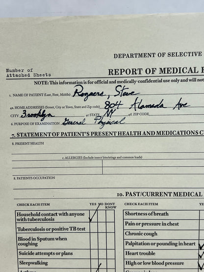 Steve Rogers Medical Records Captain America: Civil War Movie Prop Y'allywood Props   