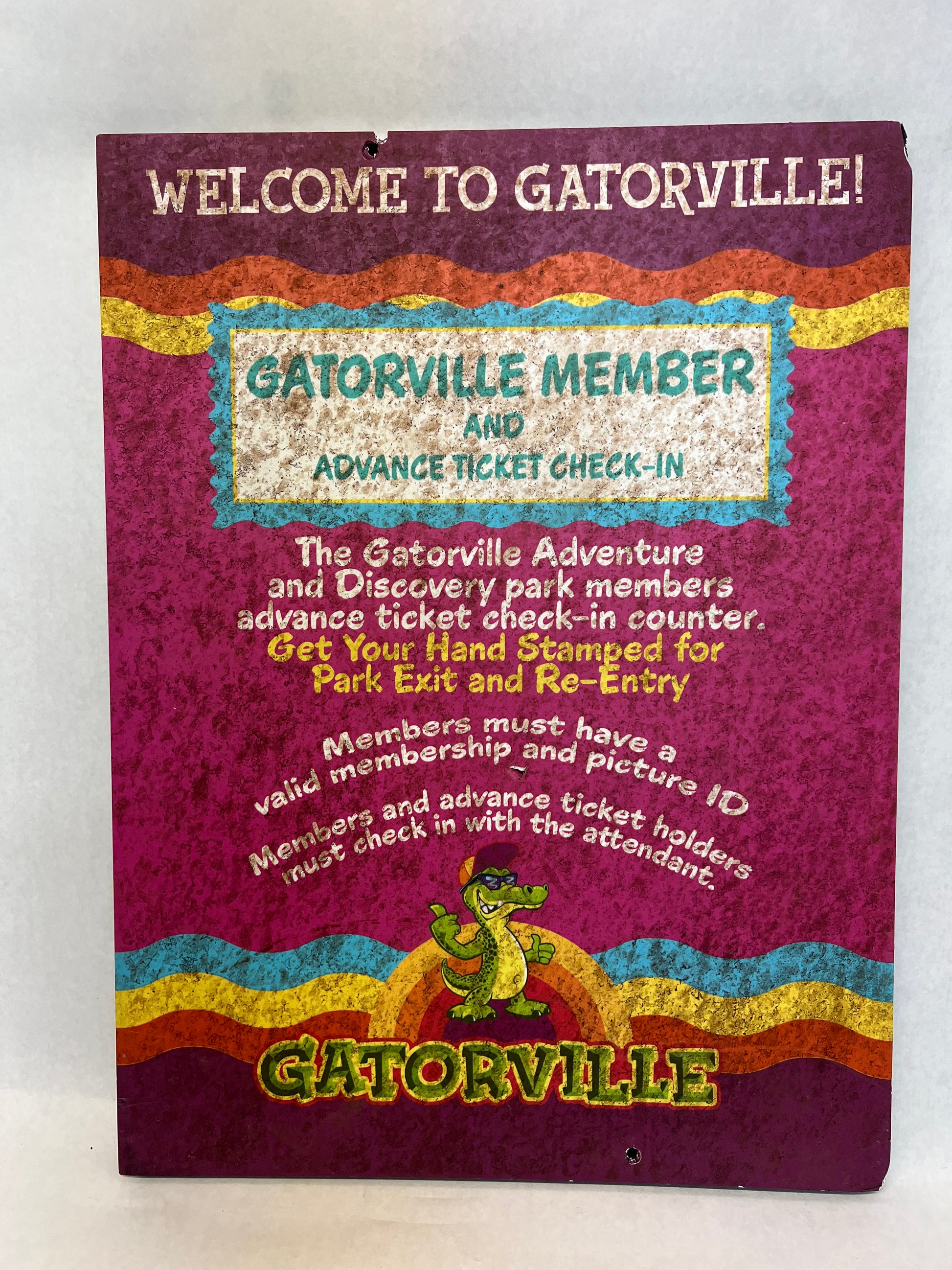 Gatorville Signs Bad Boys 4 Ride or Die Movie Prop Y'allywood Props Welcome to Gatorville 1  