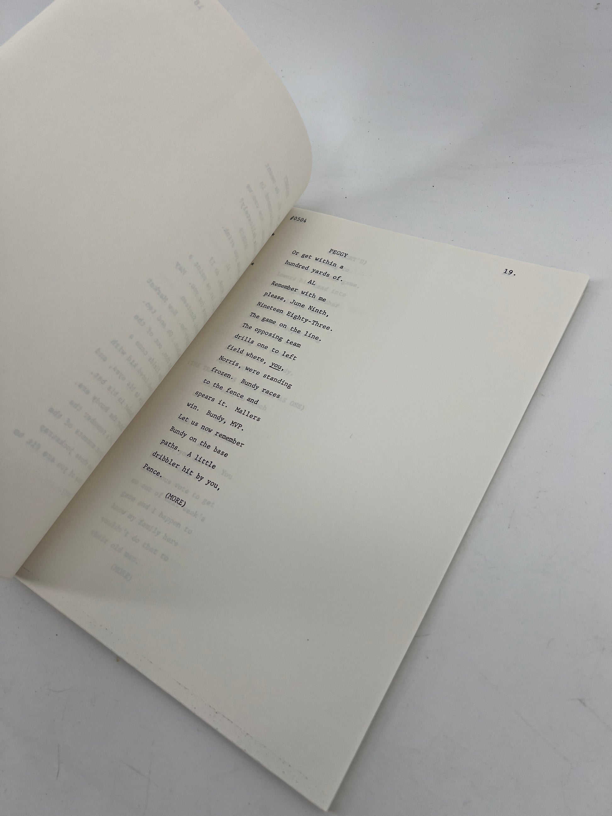 Cast Signed Married With Children Script (1990) Autograph Y'allywood Props