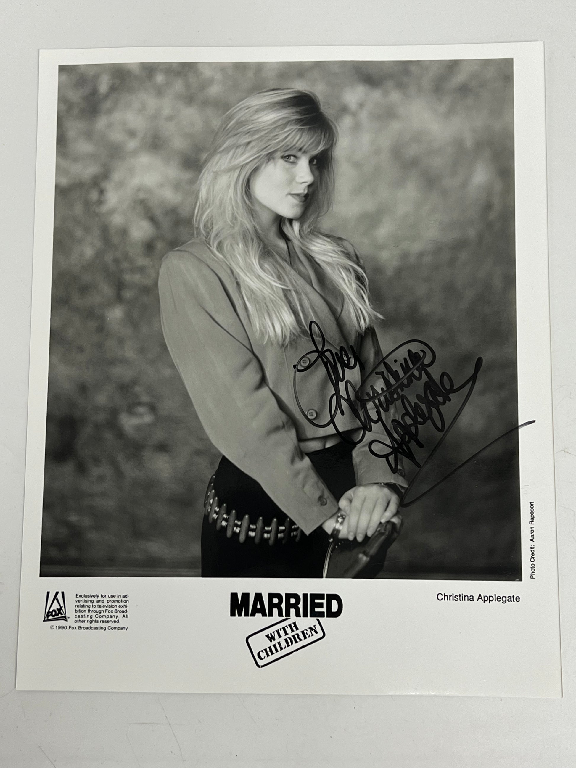 Christina Applegate Signed 8x10" Married...With Children (1990) Autograph Y'allywood Props