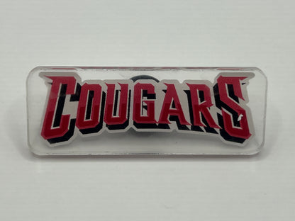 Colton State University Cougars Pins Long Slow Exhale (2022) Movie Prop Atlanta Brick Co Cougars approximately 2"  