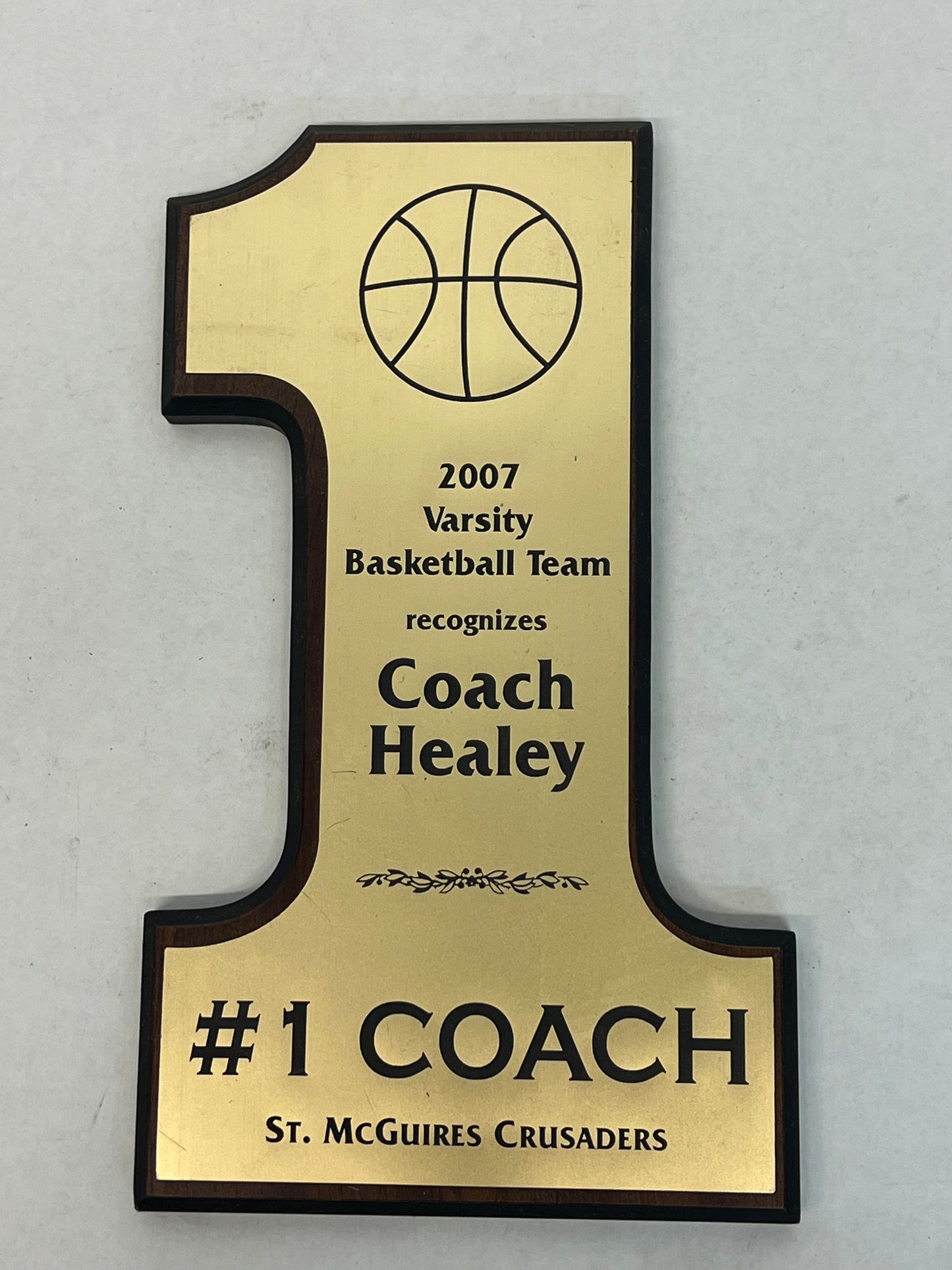 Coach Healey's Basketball Awards Survivor’s Remorse (2014) Movie Prop Y'allywood Props 2007 Varsity Basketball Team  