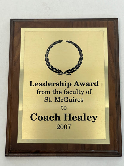 Coach Healey's Basketball Awards Survivor’s Remorse (2014) Movie Prop Y'allywood Props Leadership Award  