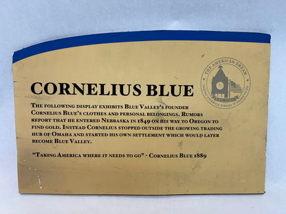 Cornelius Blue Plaque Stargirl (2020-2022) Movie Prop Y'allywood Props   