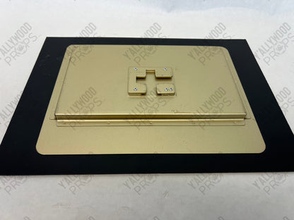 Egg Museum Roman Art Sign Red Notice (2021) Movie Prop Y'allywood Props