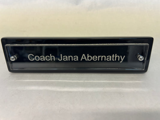 J.C. Abernathy Nameplate Long Slow Exhale (2022) Movie Prop Atlanta Brick Co   