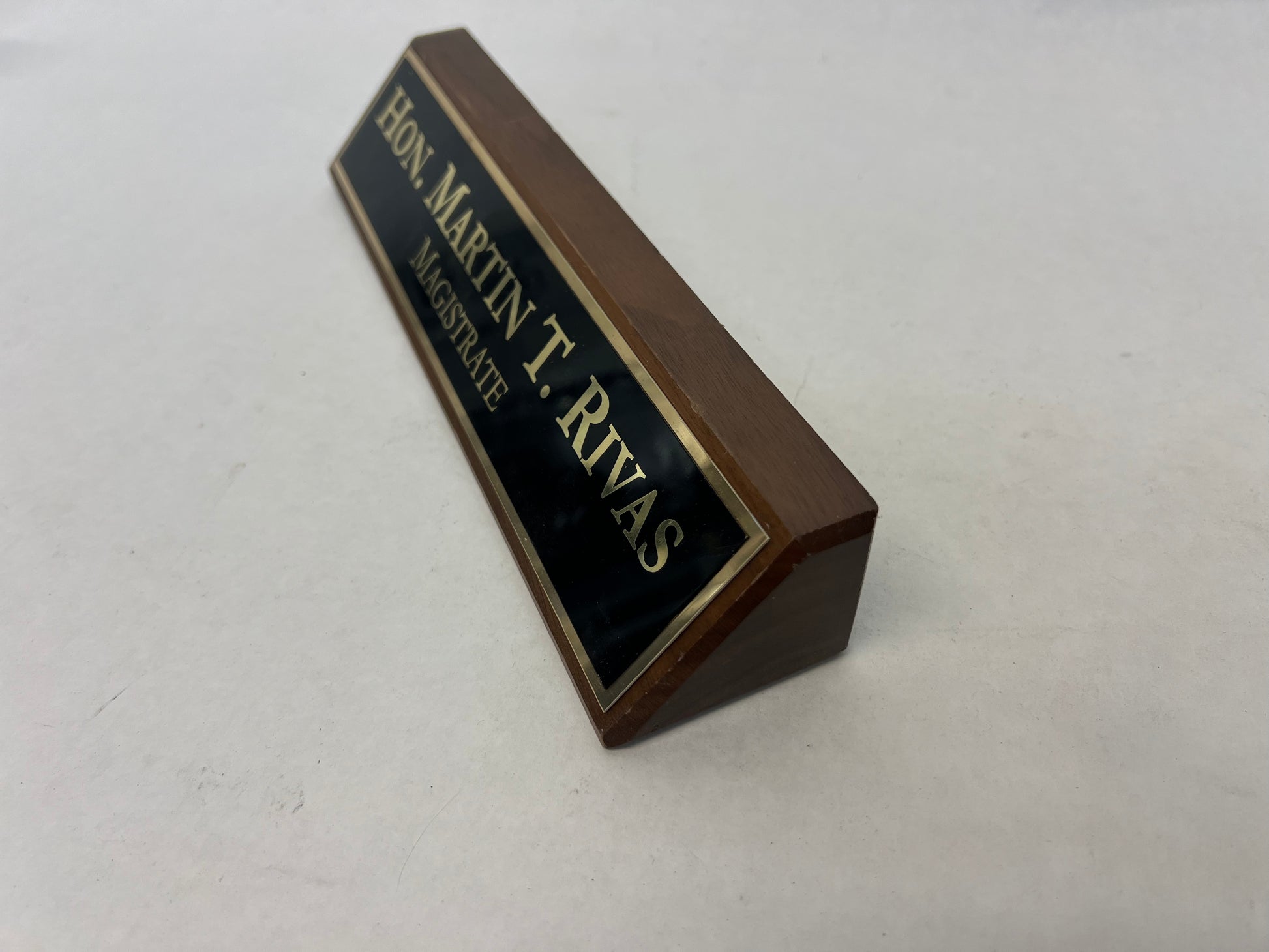 Judge Rivas Nameplate Instant Family (2018) Movie Prop Atlanta Brick Co   