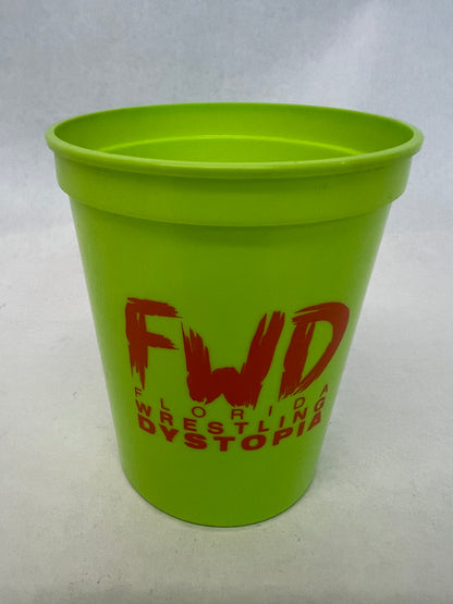 FWD Plastic Merch Cup, Heels (2021) Movie Prop Atlanta Brick Co Green  