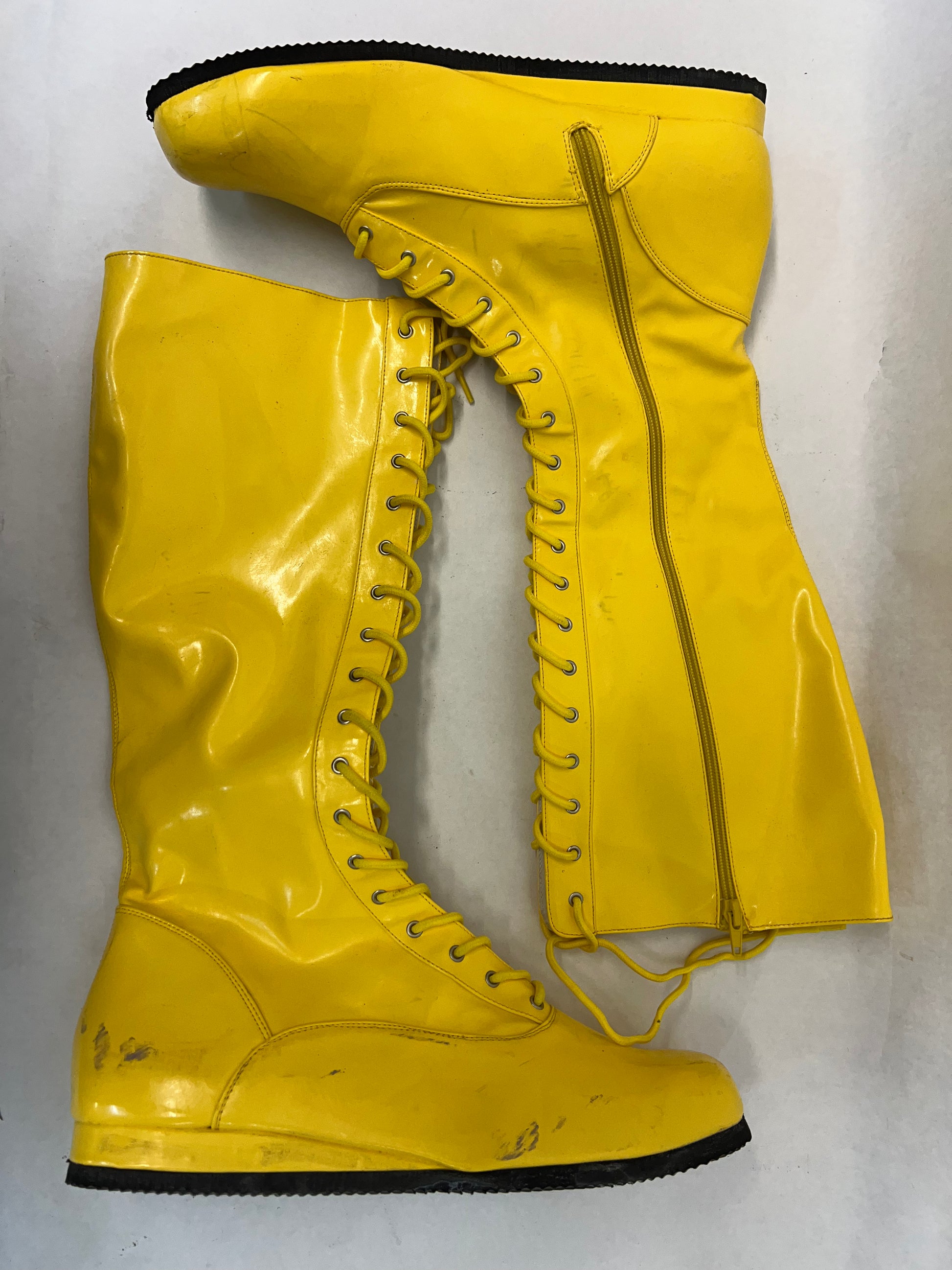 Bobby Pin's Yellow Boots Heels (2021) Movie Prop Atlanta Brick Co   