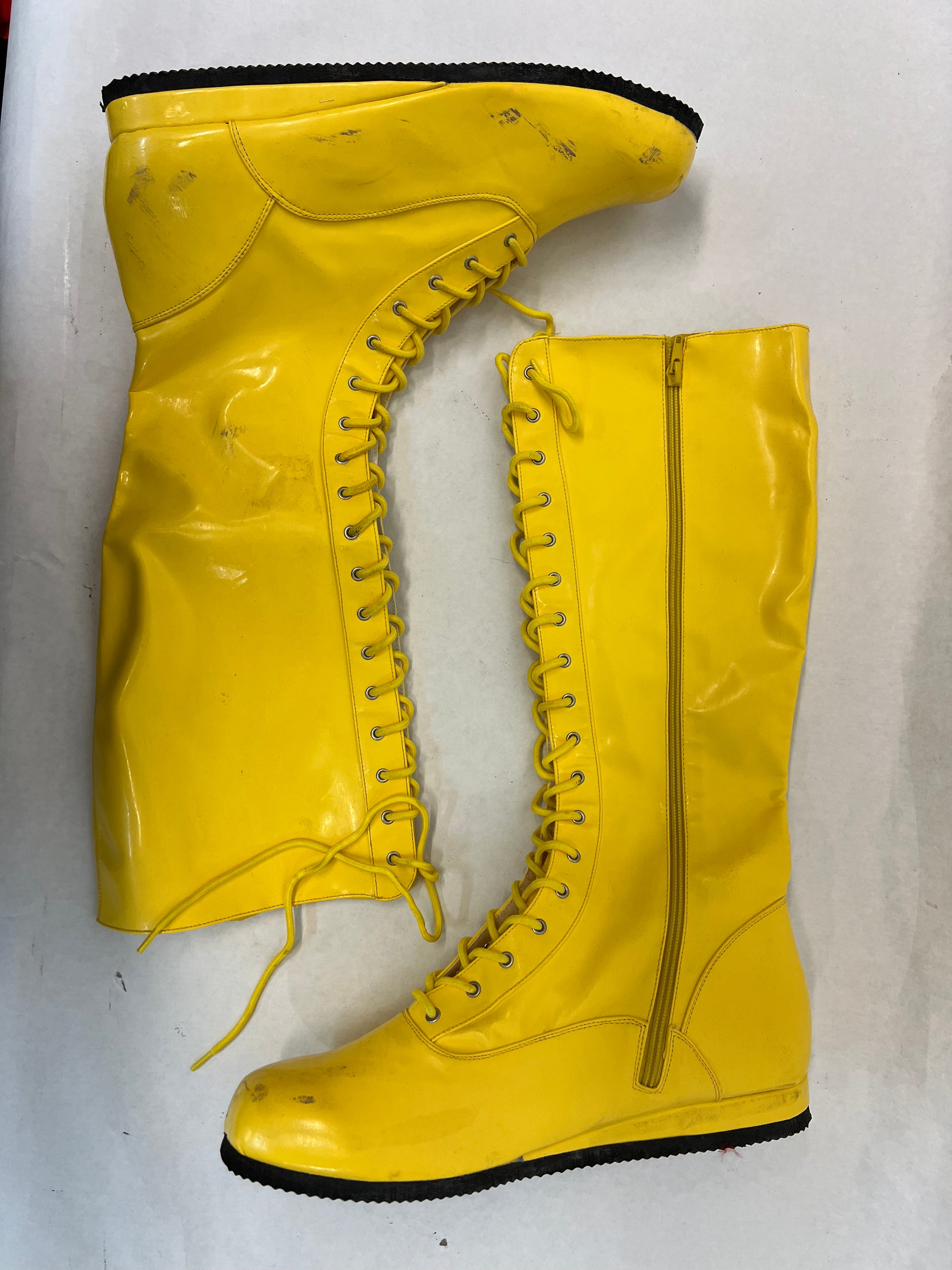 Bobby Pin's Yellow Boots Heels (2021) Movie Prop Atlanta Brick Co   