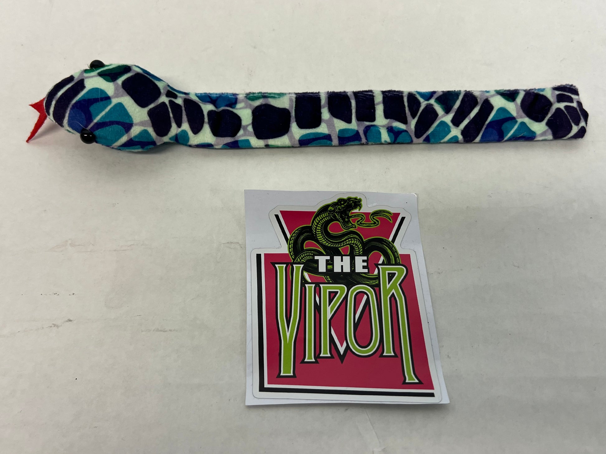 The Vipor Merch S2E4 Heels (2021) Movie Prop Atlanta Brick Co Dark & light blue scales slap bracelet w/sticker  