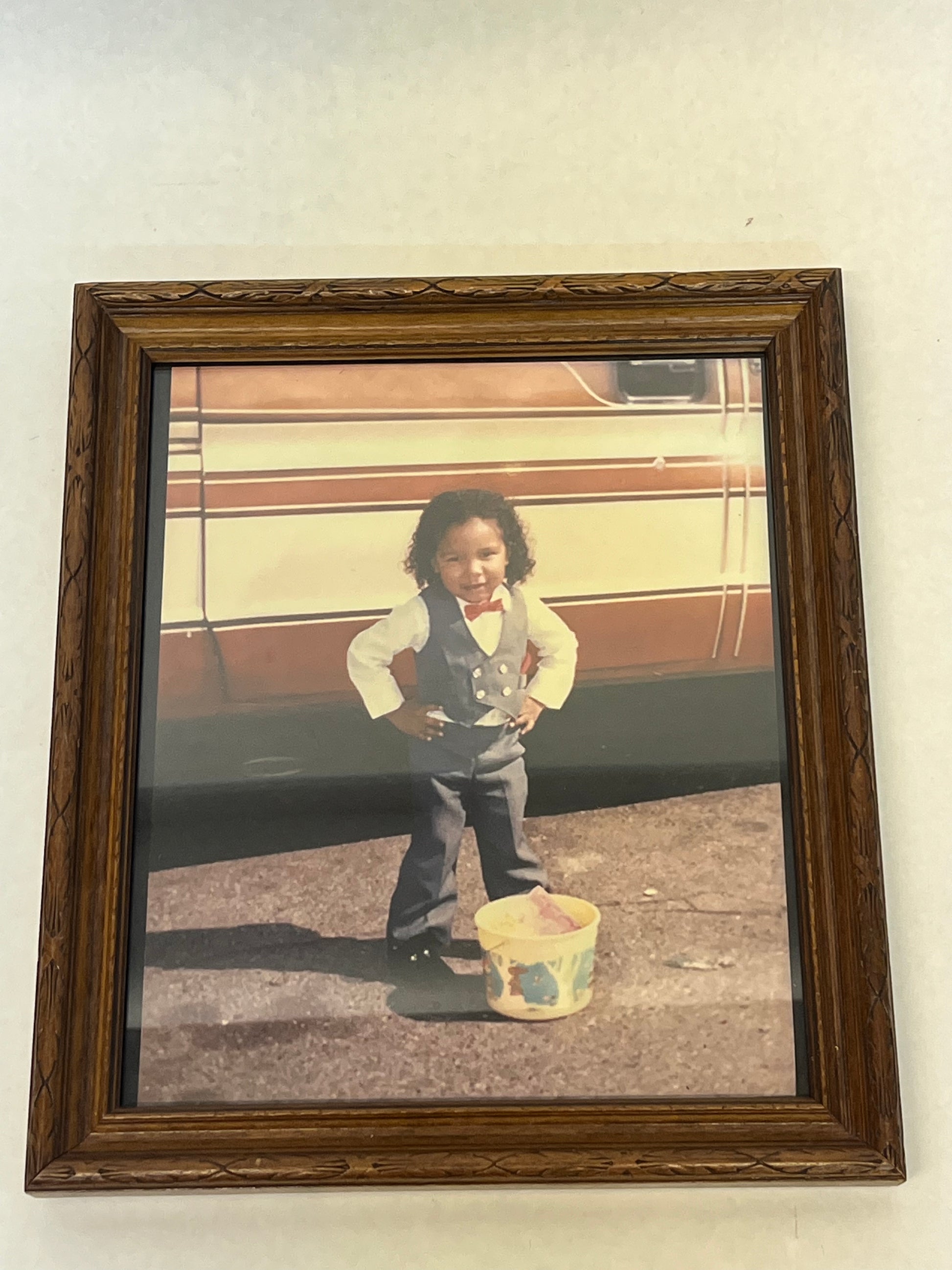 Rooster's Fathers Pics S2E3 Heels (2021) Movie Prop Atlanta Brick Co Rooster as a Kid 10x12"  