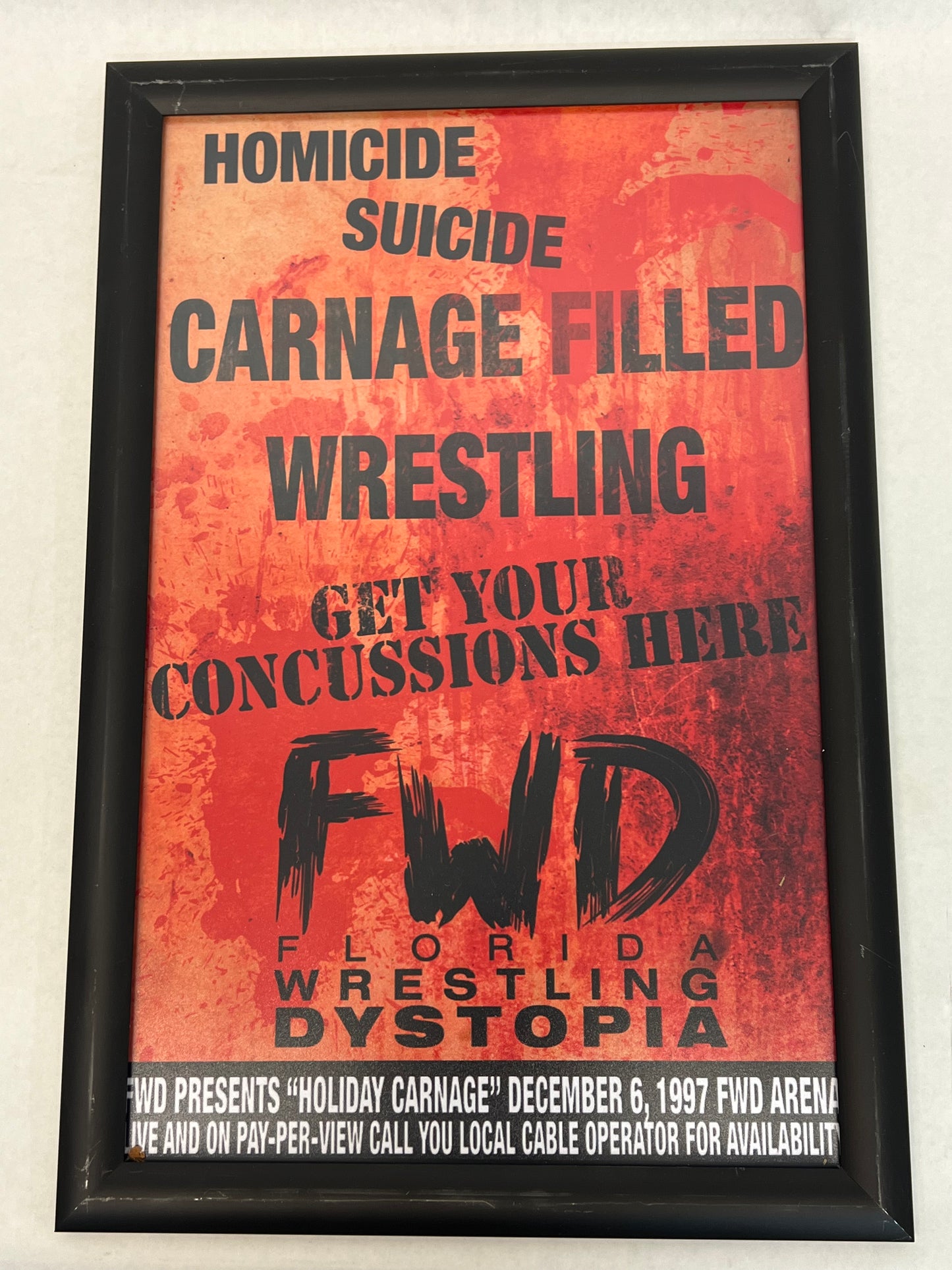 FWD Framed Posters Heels (2021) Movie Prop Atlanta Brick Co Holiday Carnage  