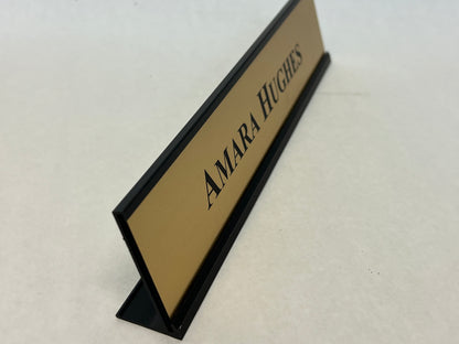 Amara Hughes Office & Desk Nameplates Ambitions (2019) Movie Prop Y'allywood Props   