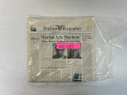 Kreese & Silver Newspaper S6E1 Cobra Kai Movie Prop Y'allywood Props   