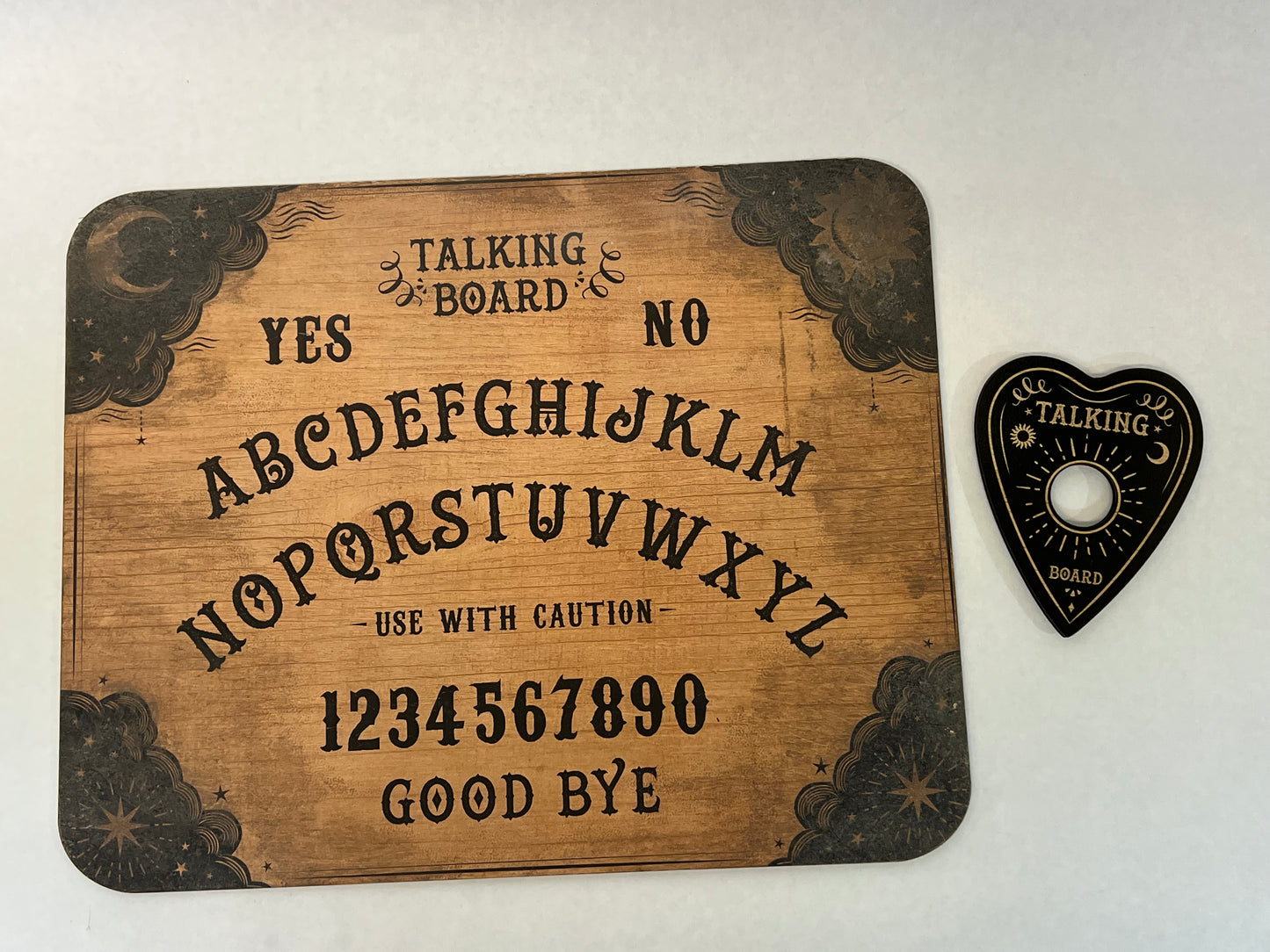 Ouija Board from Sleepover S6E3 Cobra Kai Movie Prop Y'allywood Props Darker Backup 15x12" two-sided  