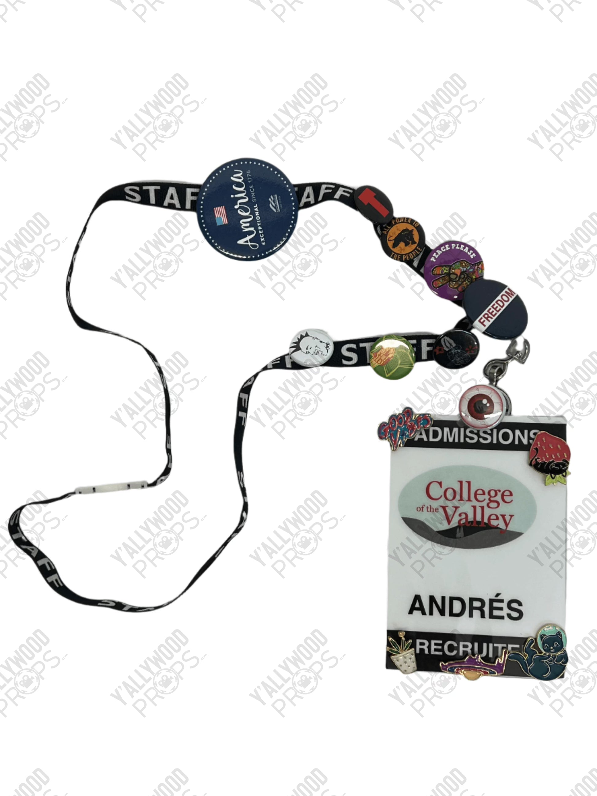 Andres Nametag Lanyard S6E2 Cobra Kai Movie Prop Y'allywood Props   