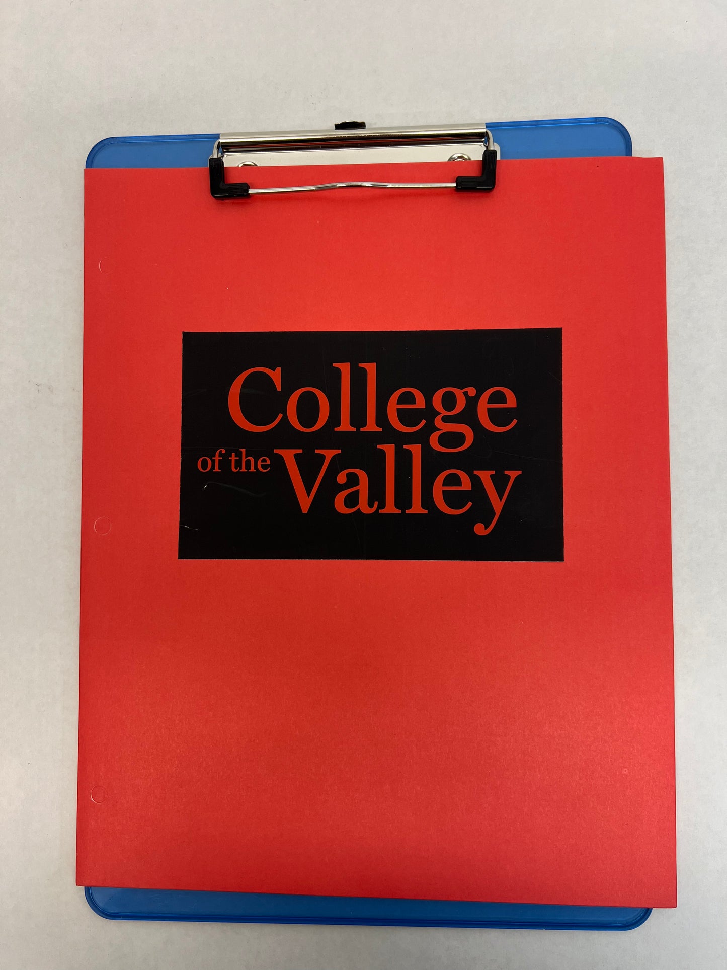 College of the Valley Folder & Clipboard S6E2 Cobra Kai Movie Prop Y'allywood Props   