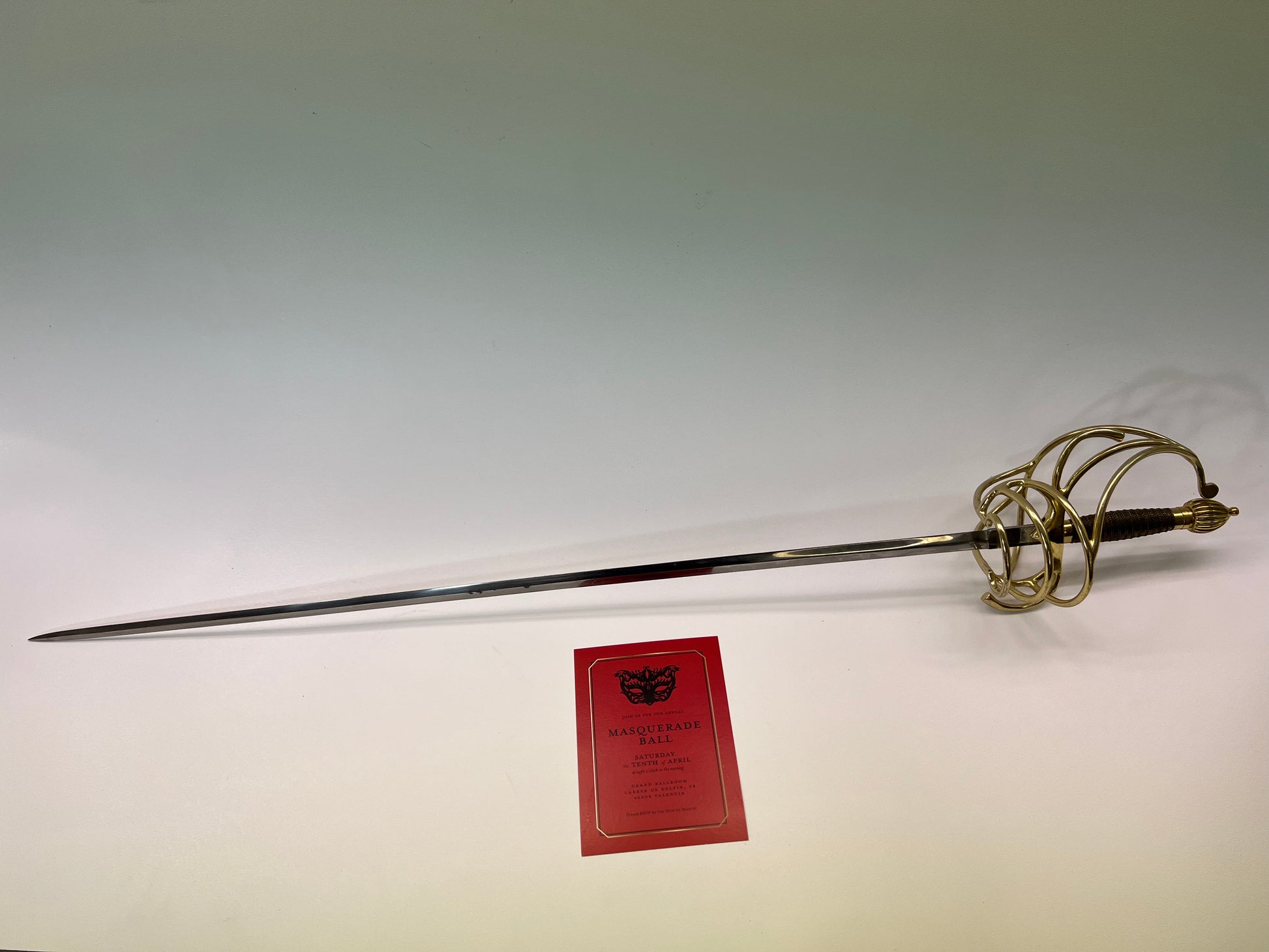 Sword from Red Notice Fight Scene Movie Prop Y'allywood Props   