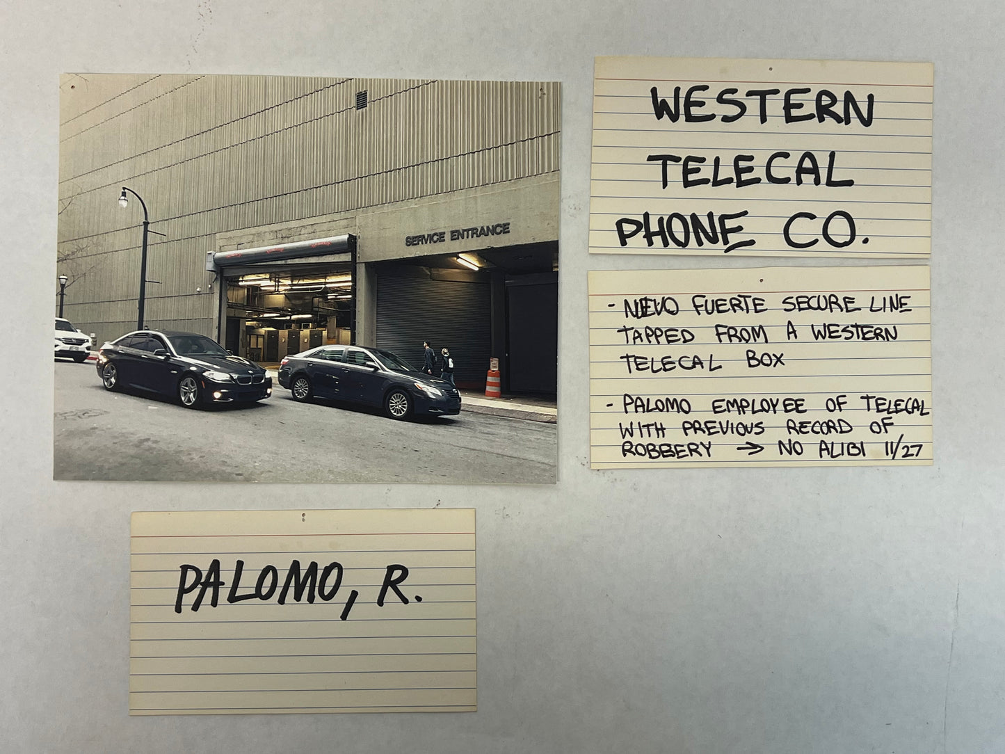 LASD Bulletin Board Pics Den of Thieves (2018) Movie Prop Atlanta Brick Co Western Telecal  