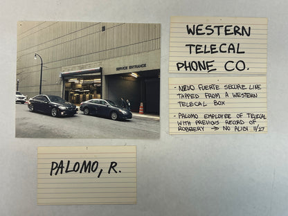 LASD Bulletin Board Pics Den of Thieves (2018) Movie Prop Atlanta Brick Co Western Telecal  