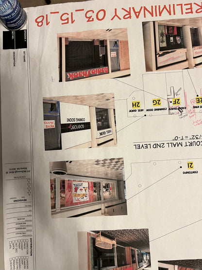 Blueprint for Starcourt Mall Level 2 Stranger Things Movie Prop Y'allywood Props   