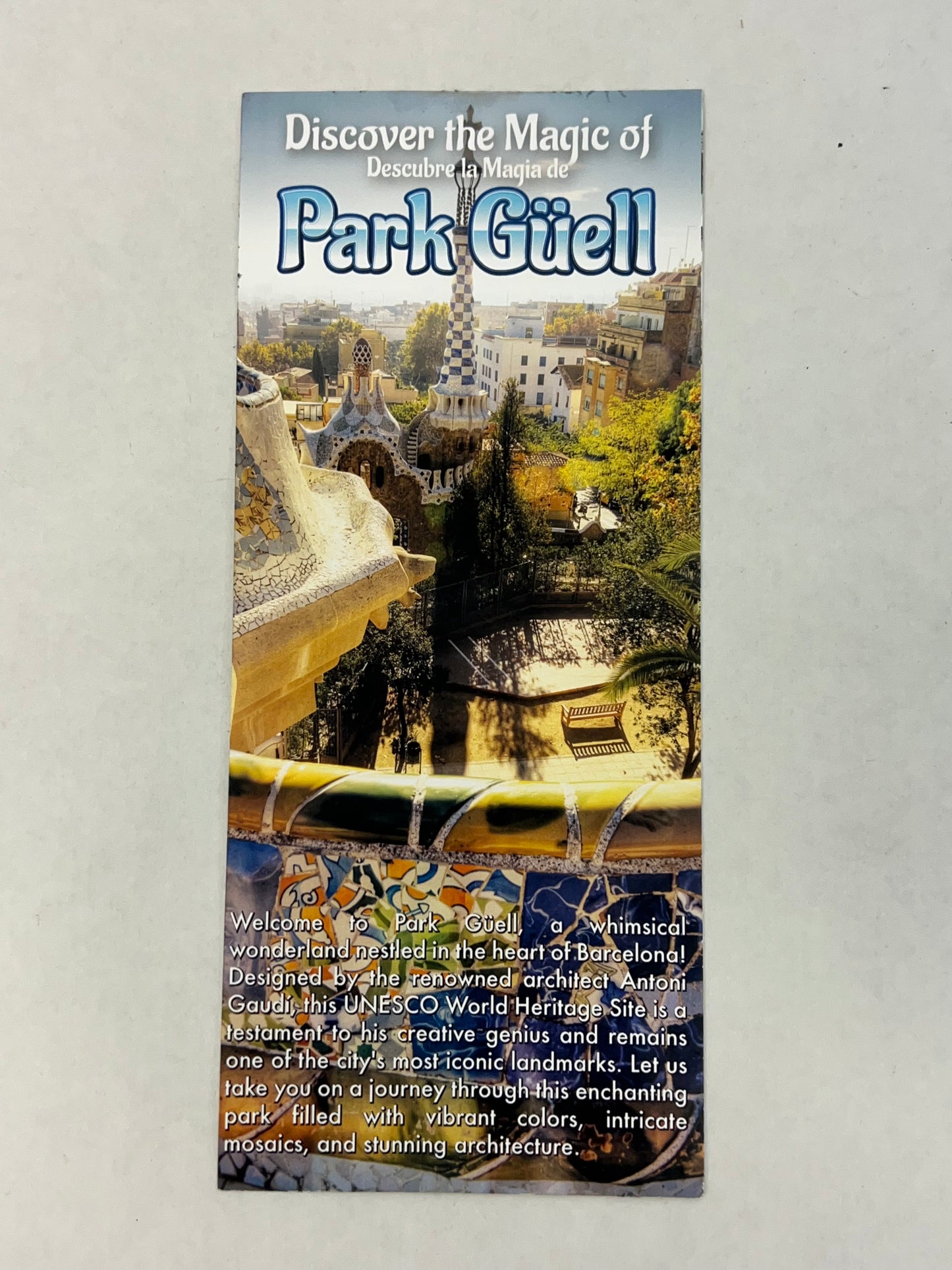 Demetri's Park Guell Brochure S6E7 Cobra Kai Movie Prop Y'allywood Props