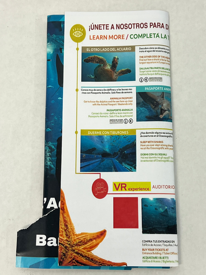 Demetri's Aquarium Brochure S6E6 Cobra Kai Movie Prop Y'allywood Props Hero Version