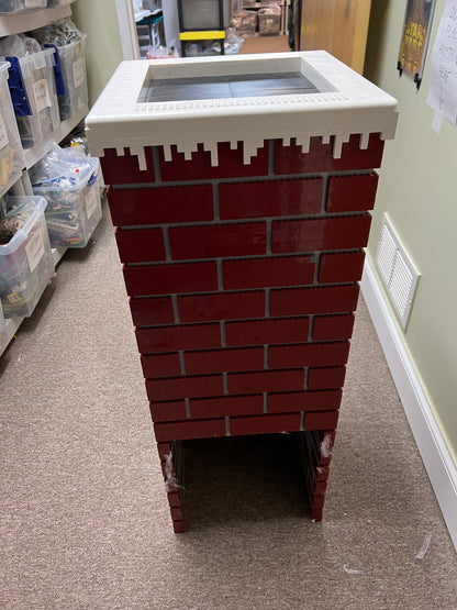 LEGO Chimney from LEGO Masters Holiday Special Movie Prop Atlanta Brick Co   