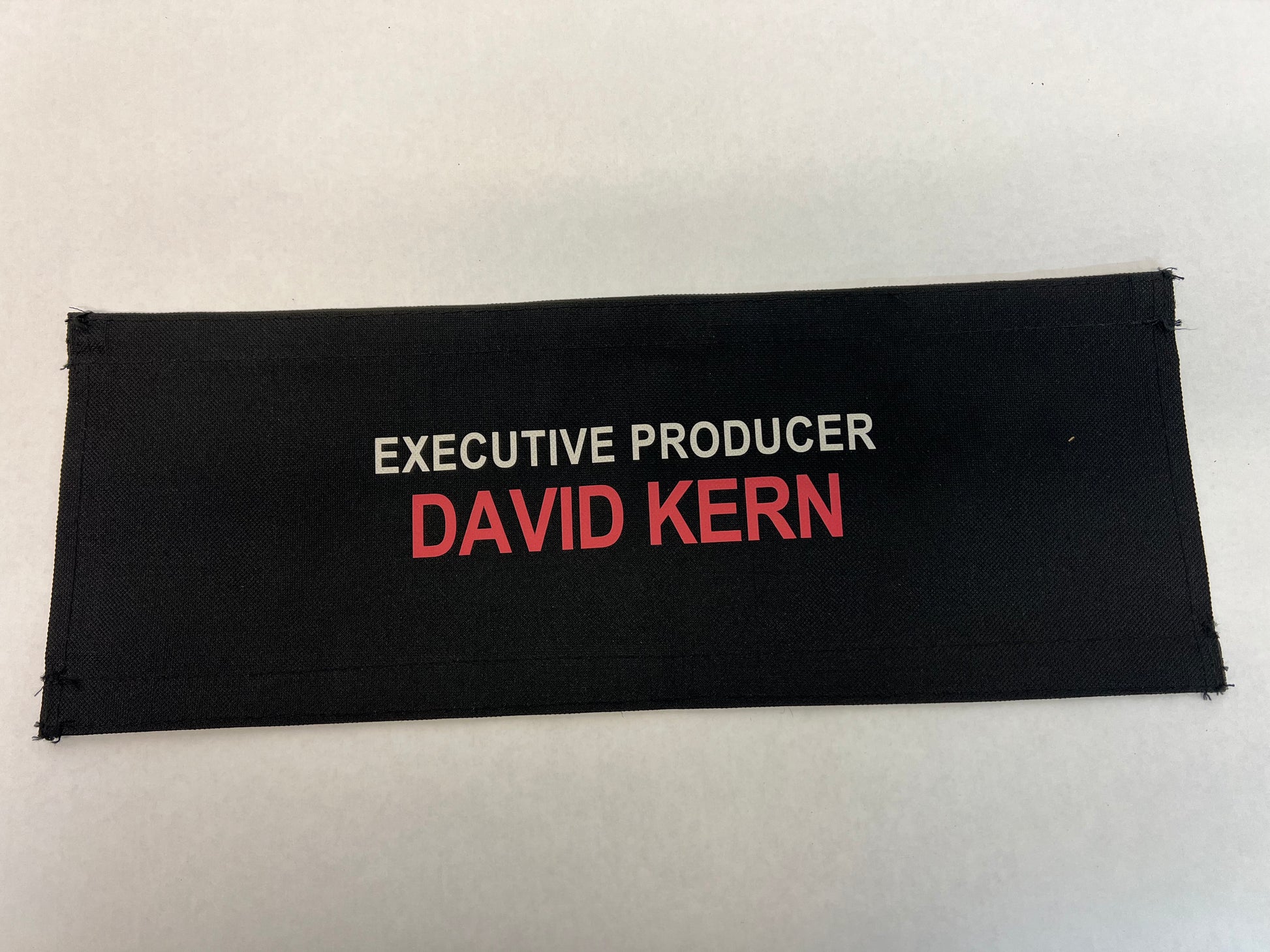 Samaritan (2022) Production Used Velcro Chairback Names Movie Prop Y'allywood Props David Kern Executive Producer