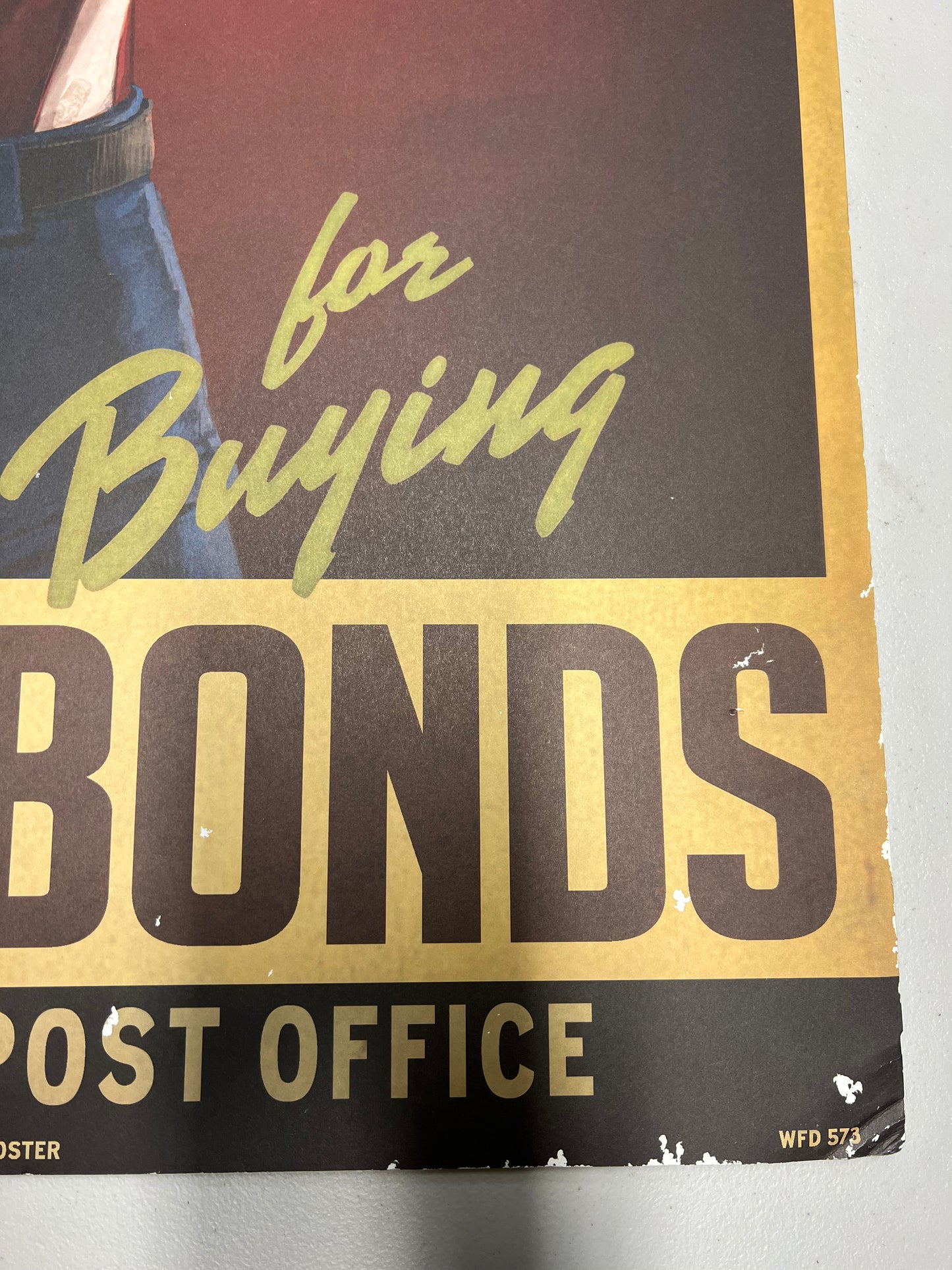 Cap Salutes You War Bonds Sign Captain America: The First Avenger Movie Prop Y'allywood Props