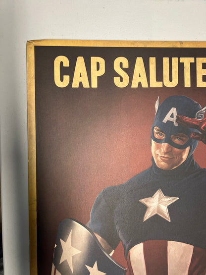 Cap Salutes You War Bonds Sign Captain America: The First Avenger Movie Prop Y'allywood Props