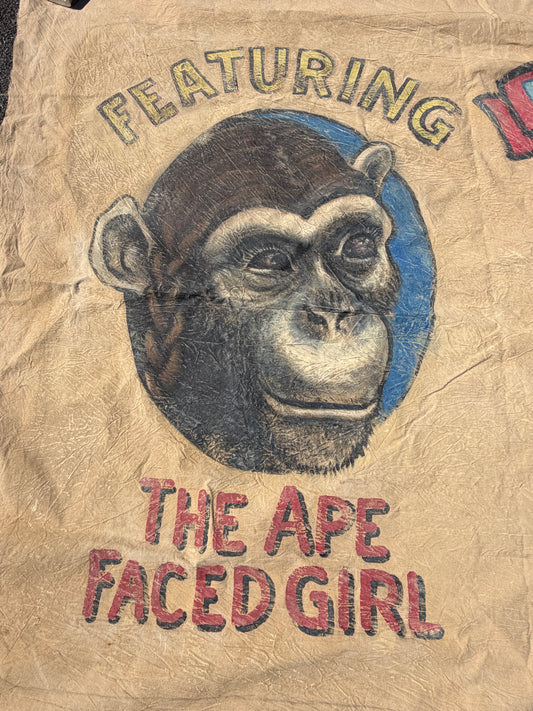 Ape Faced Girl & Wendigo Circus Banner S2E1 Doom Patrol (2019-2023) Movie Prop Y'allywood Props