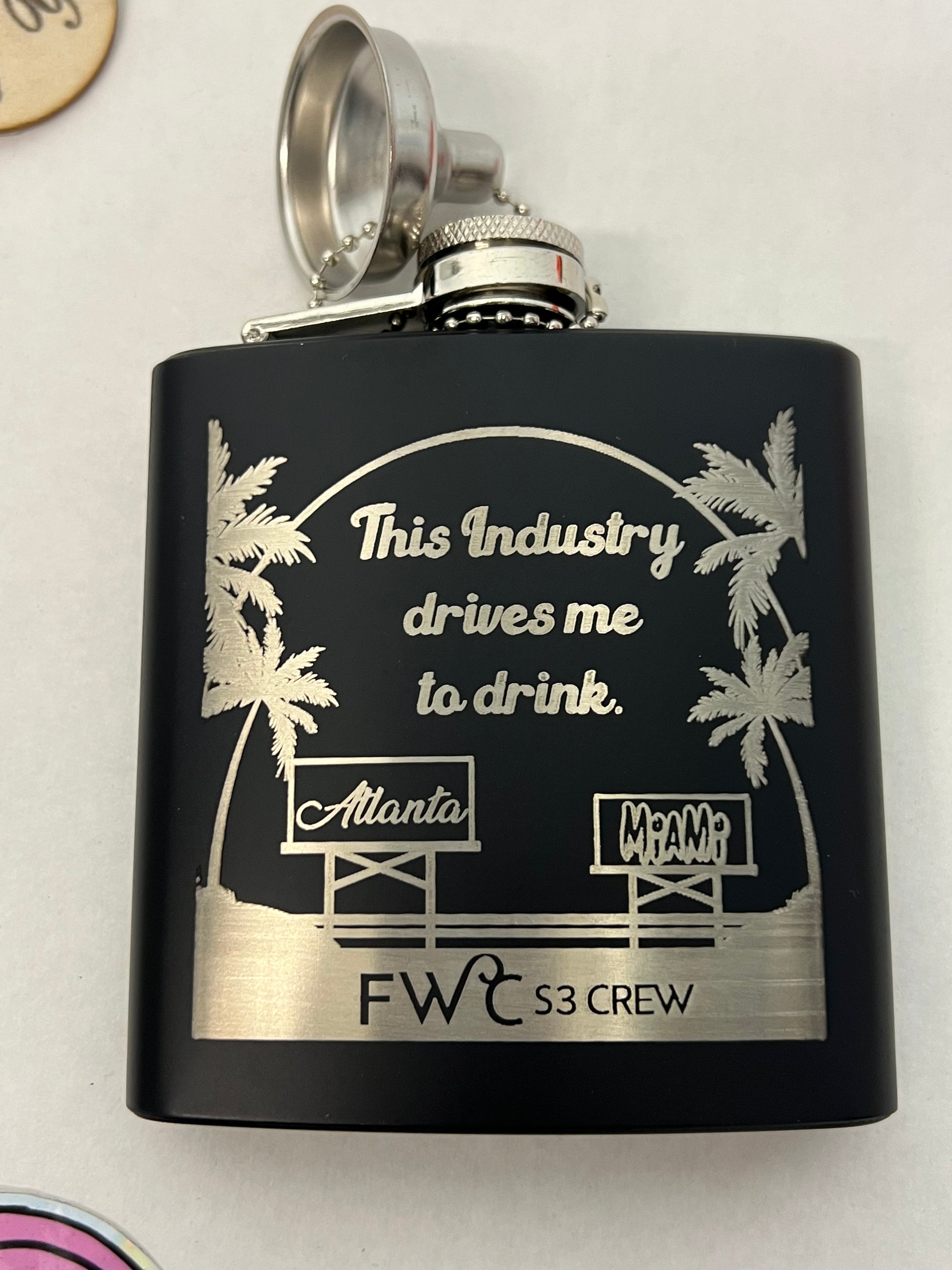 First Wives Club (2022) Flask Cast & Crew Gift Movie Prop Atlanta Brick Co