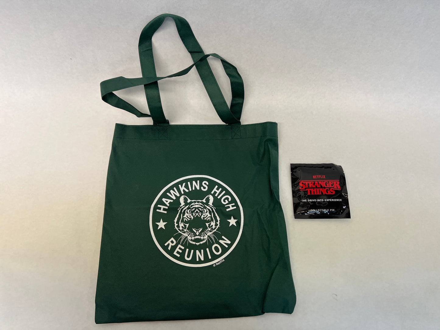 Stranger Things: The Experience Exclusive Bag & Pin Movie Prop Y'allywood Props